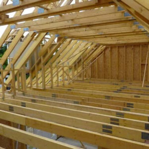 Comble aménageable entrait porteur